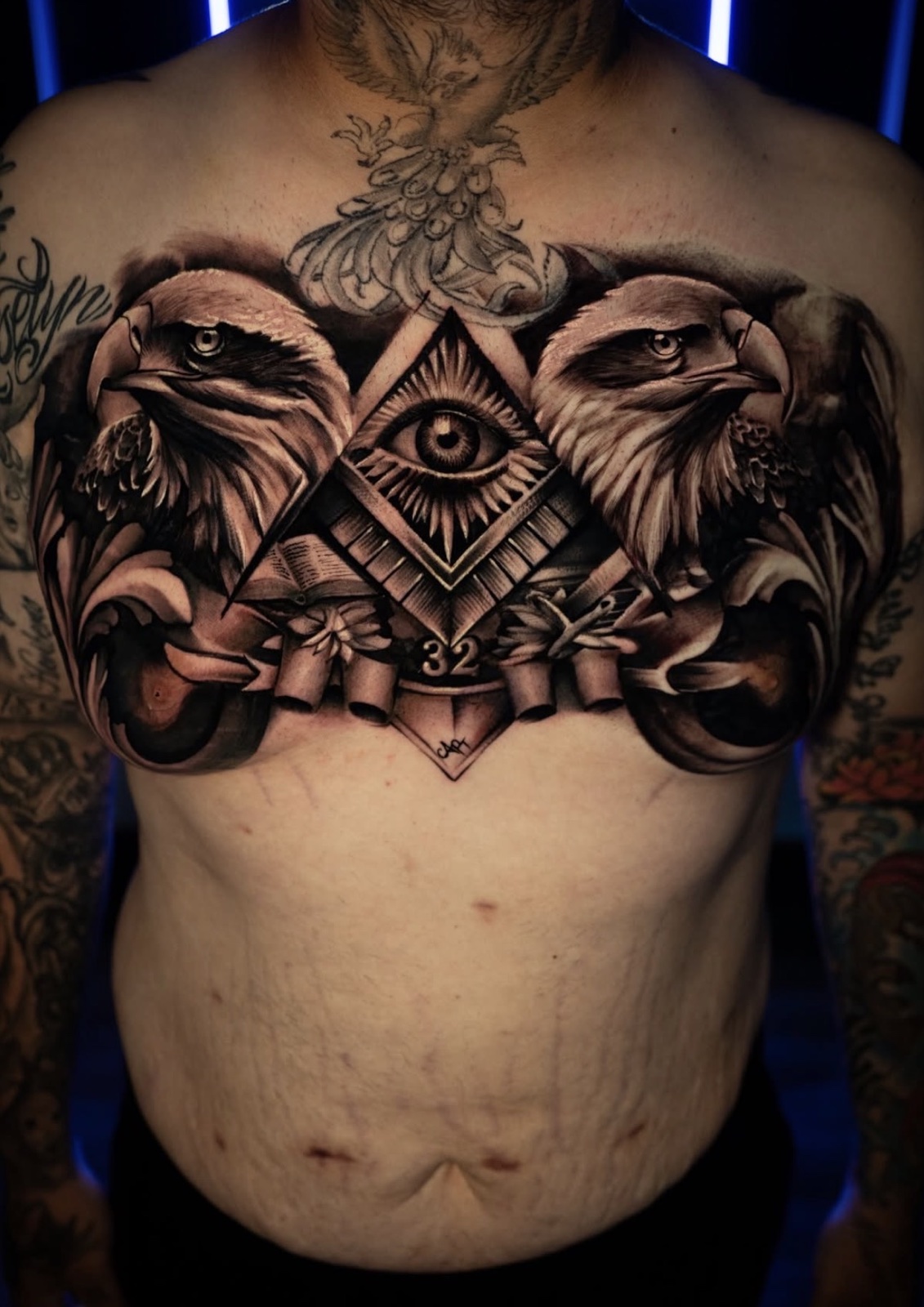 Black & Grey Realism · Color Realism · Cover-Ups tattoo by Apolo
