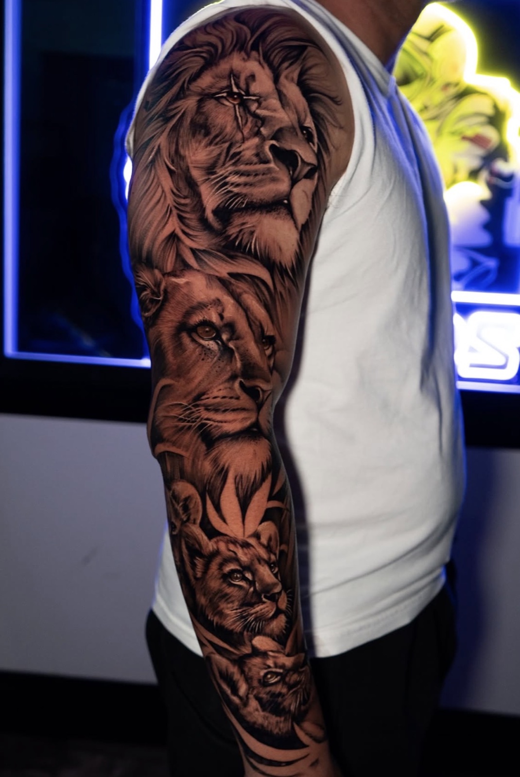 Black & Grey Realism · Color Realism · Cover-Ups tattoo by Apolo
