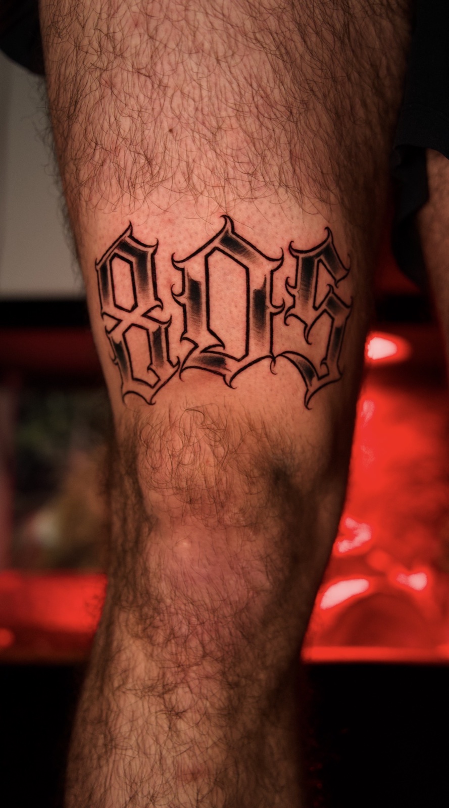 Freehand Lettering · Black & Grey · Fine Line tattoo by Damien