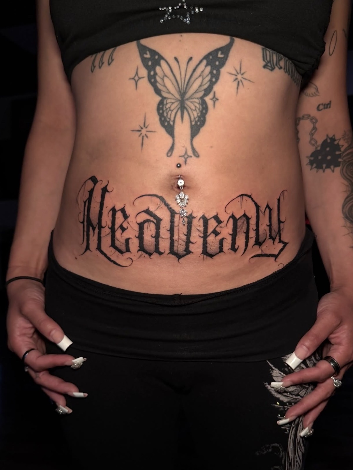 Freehand Lettering · Black & Grey · Fine Line tattoo by Damien