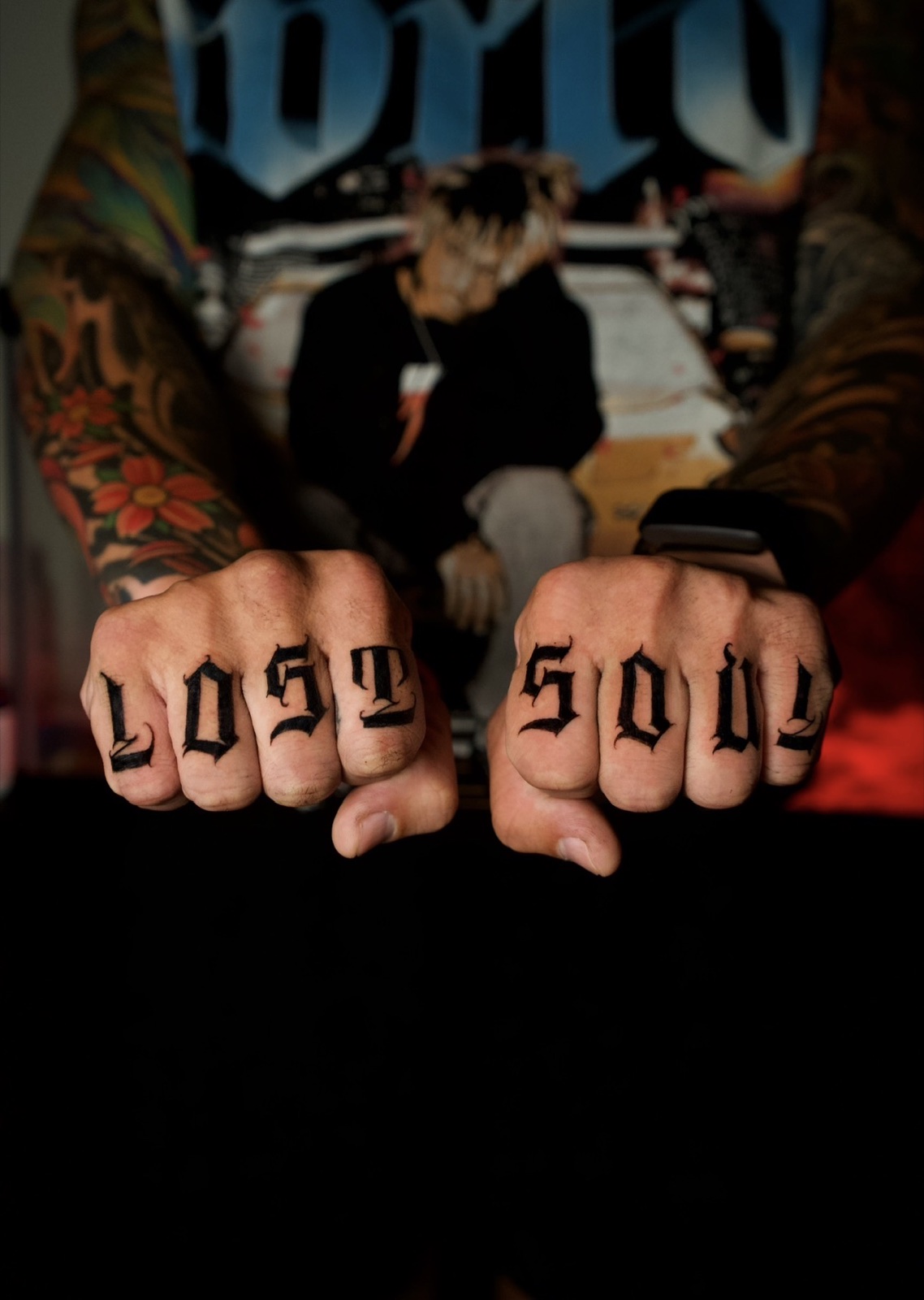 Freehand Lettering · Black & Grey · Fine Line tattoo by Damien