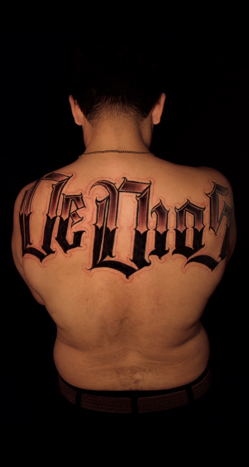 Freehand Lettering · Black & Grey · Fine Line tattoo by Damien