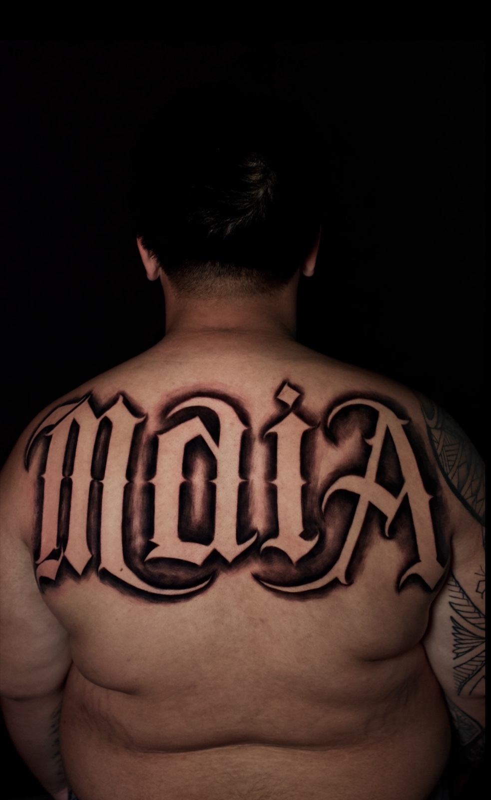 Freehand Lettering · Black & Grey · Fine Line tattoo by Damien