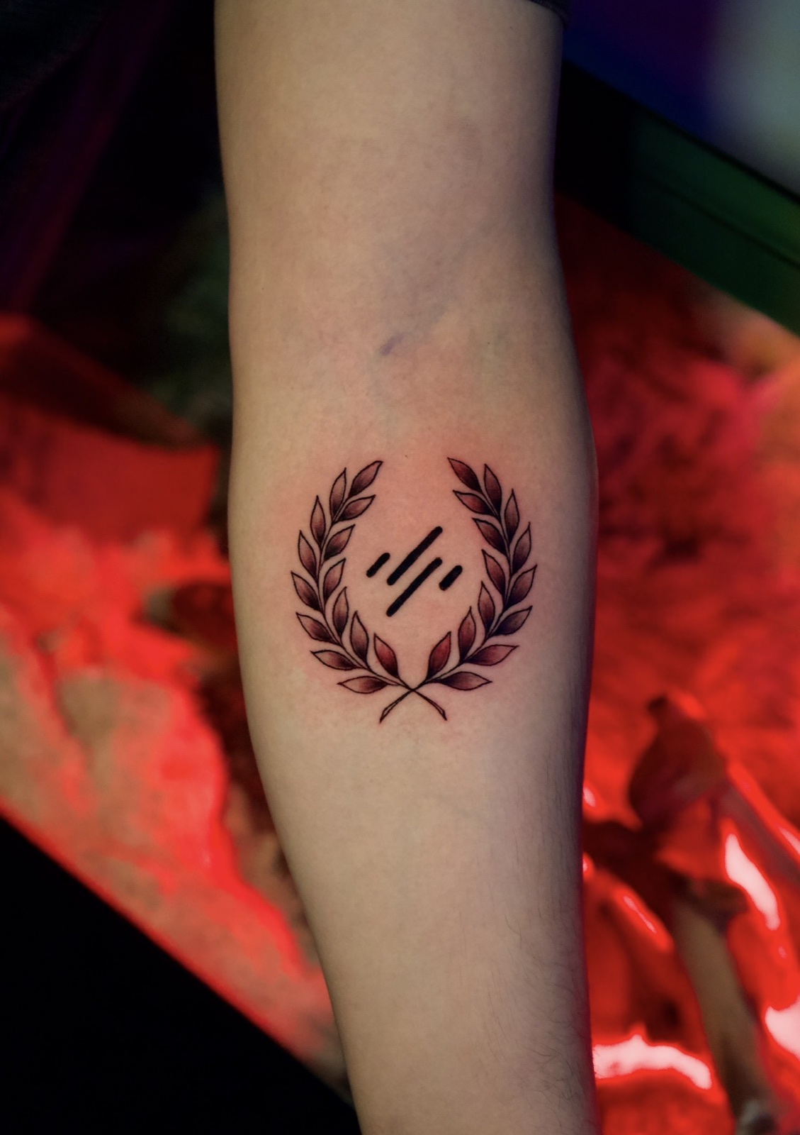 Freehand Lettering · Black & Grey · Fine Line tattoo by Damien