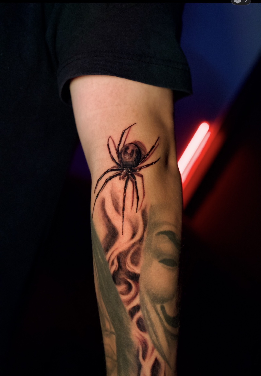 Freehand Lettering · Black & Grey · Fine Line tattoo by Damien