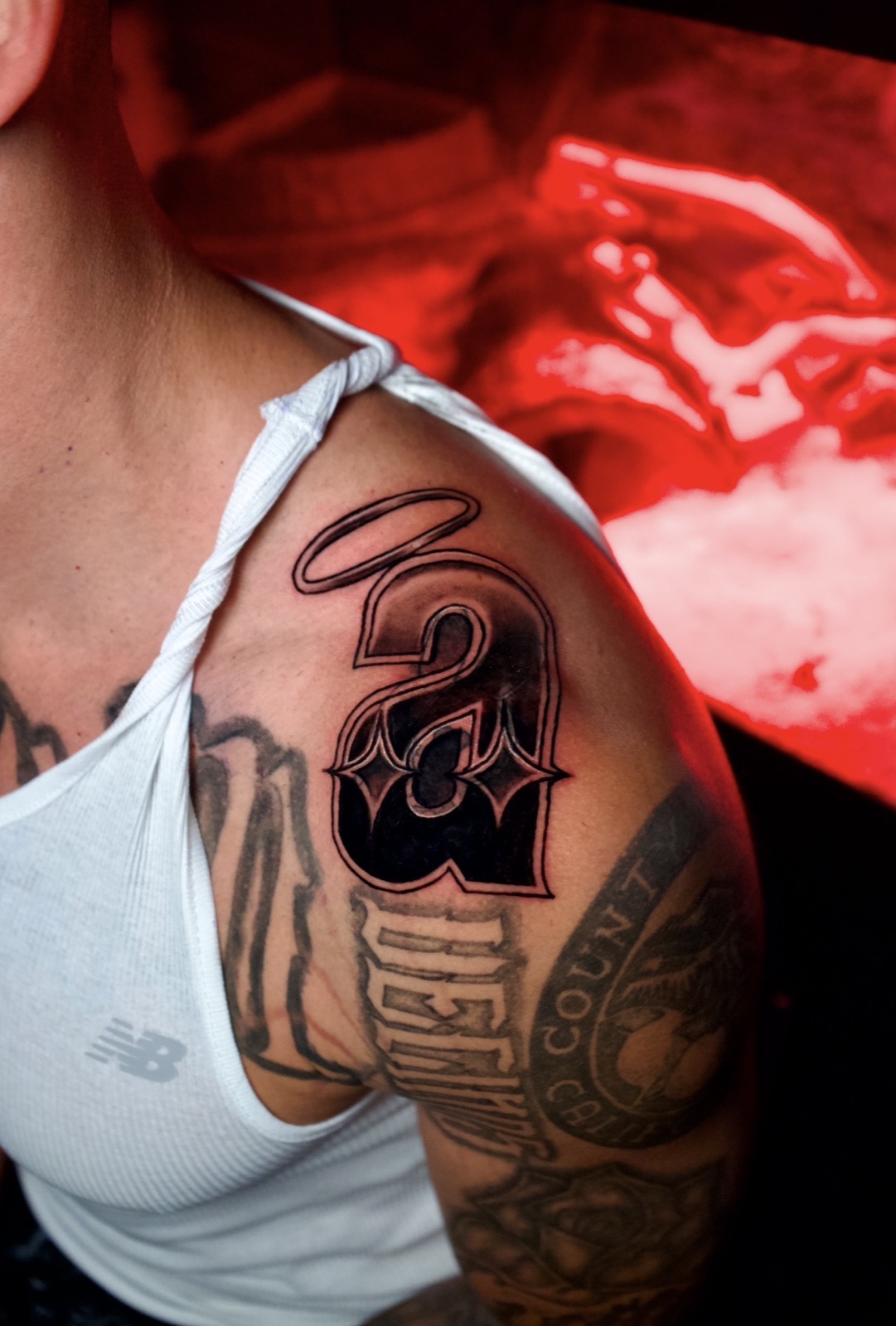 Freehand Lettering · Black & Grey · Fine Line tattoo by David