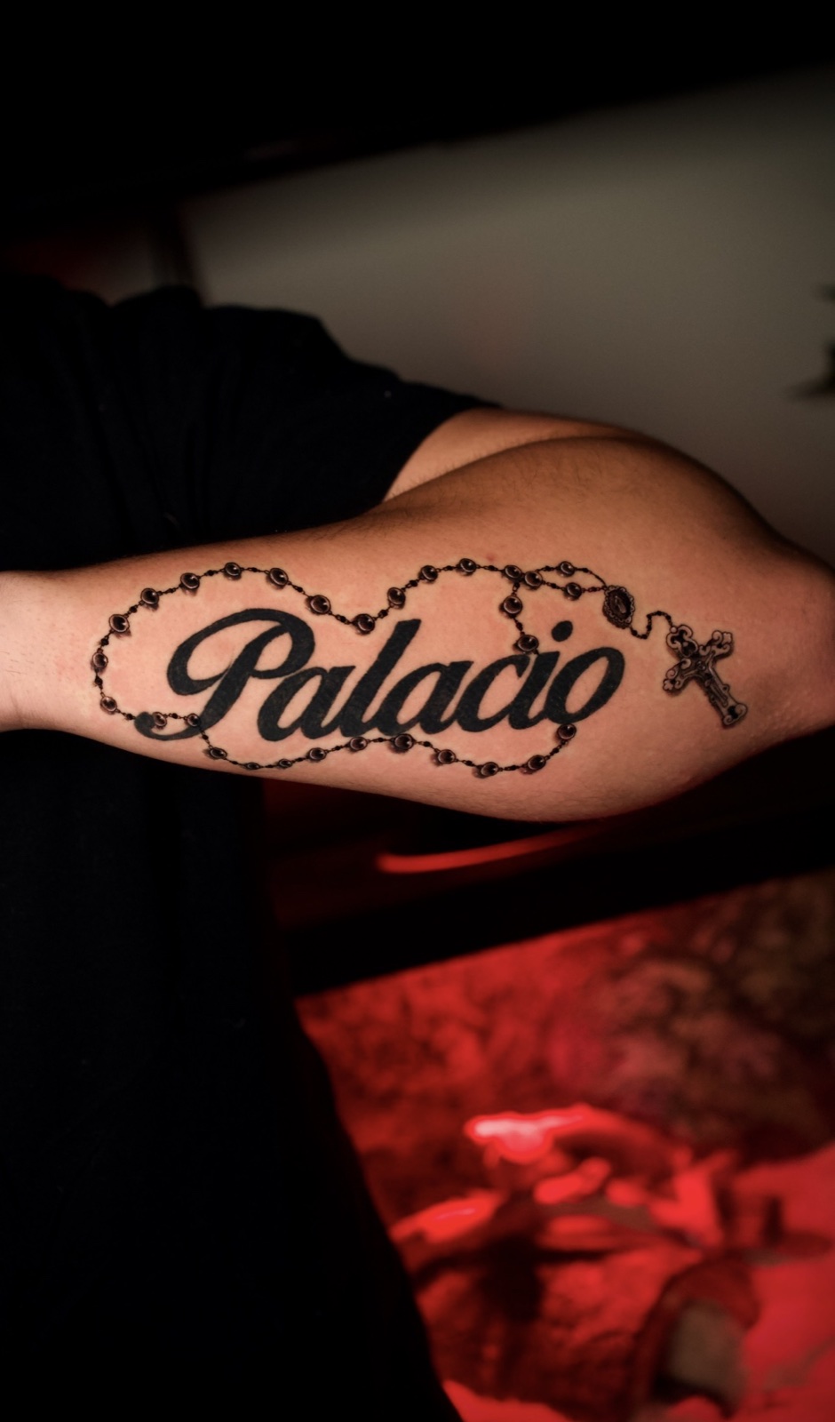 Freehand Lettering · Black & Grey · Fine Line tattoo by David