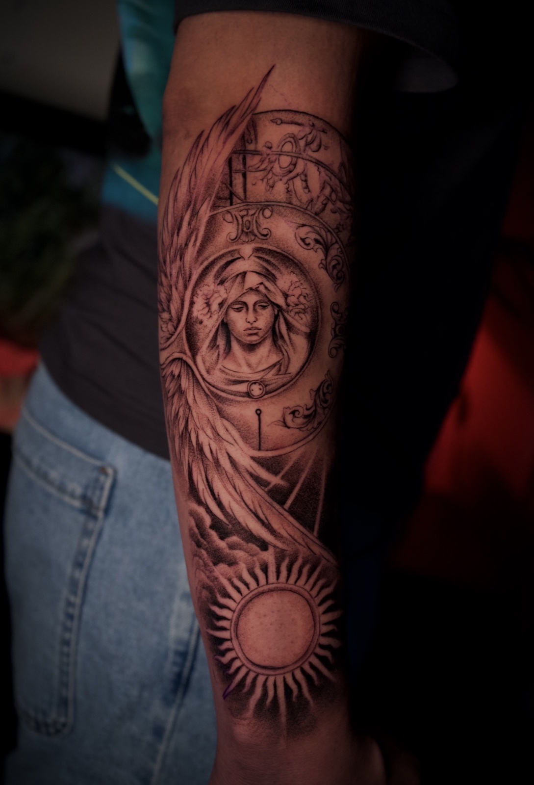 Black & Grey Realism · Stipple Shading · Fine Line tattoo by Henry