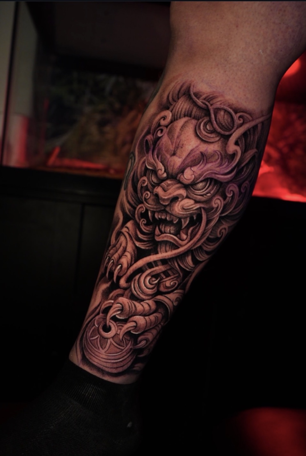 Black & Grey Realism · Stipple Shading · Fine Line tattoo by Henry