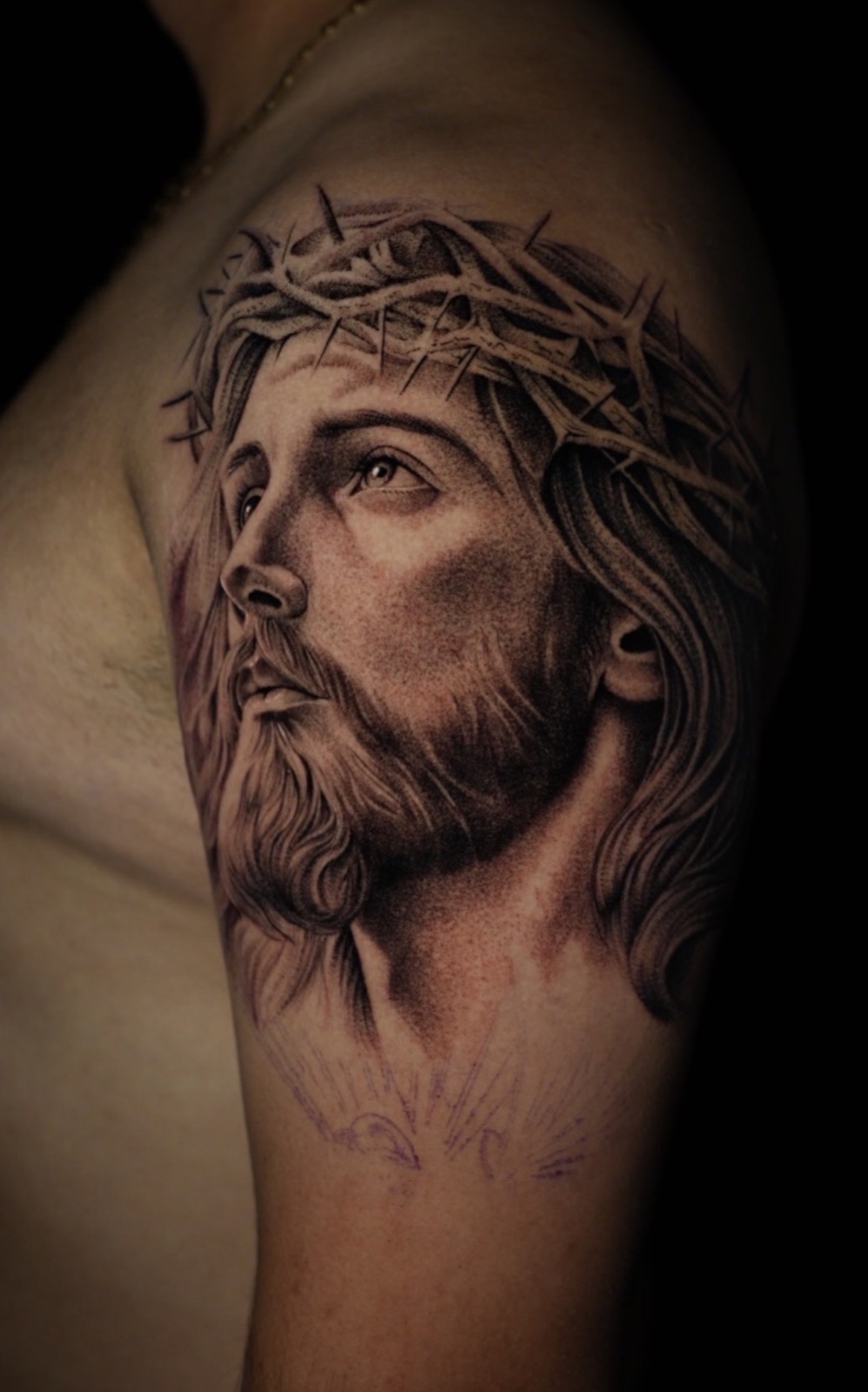 Black & Grey Realism · Stipple Shading · Fine Line tattoo by Henry