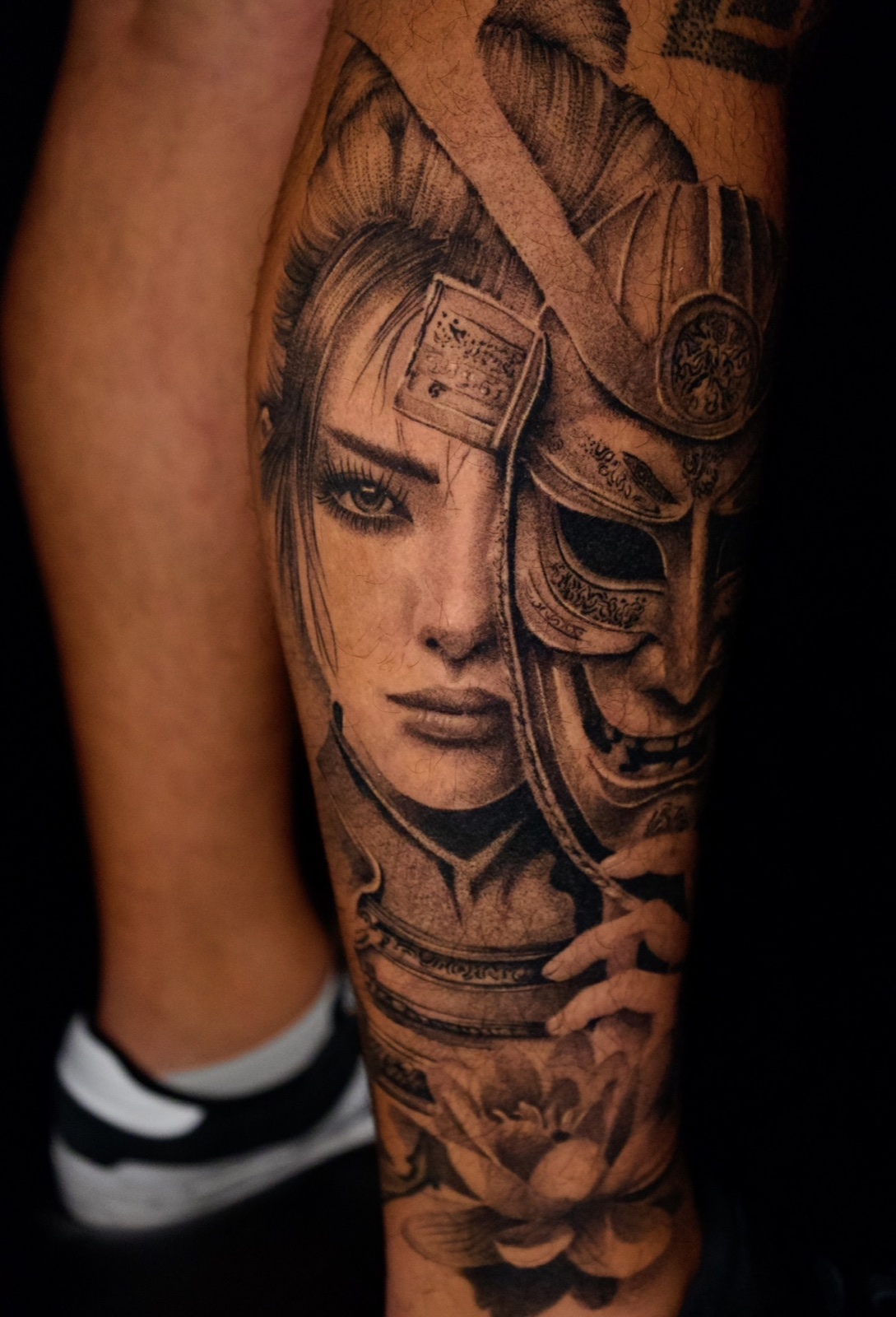 Black & Grey Realism · Stipple Shading · Fine Line tattoo by Henry