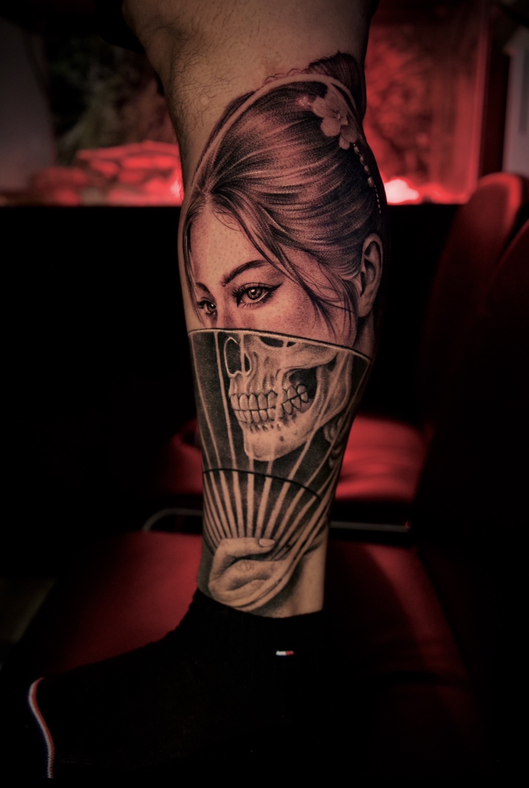 Black & Grey Realism · Stipple Shading · Fine Line tattoo by Henry