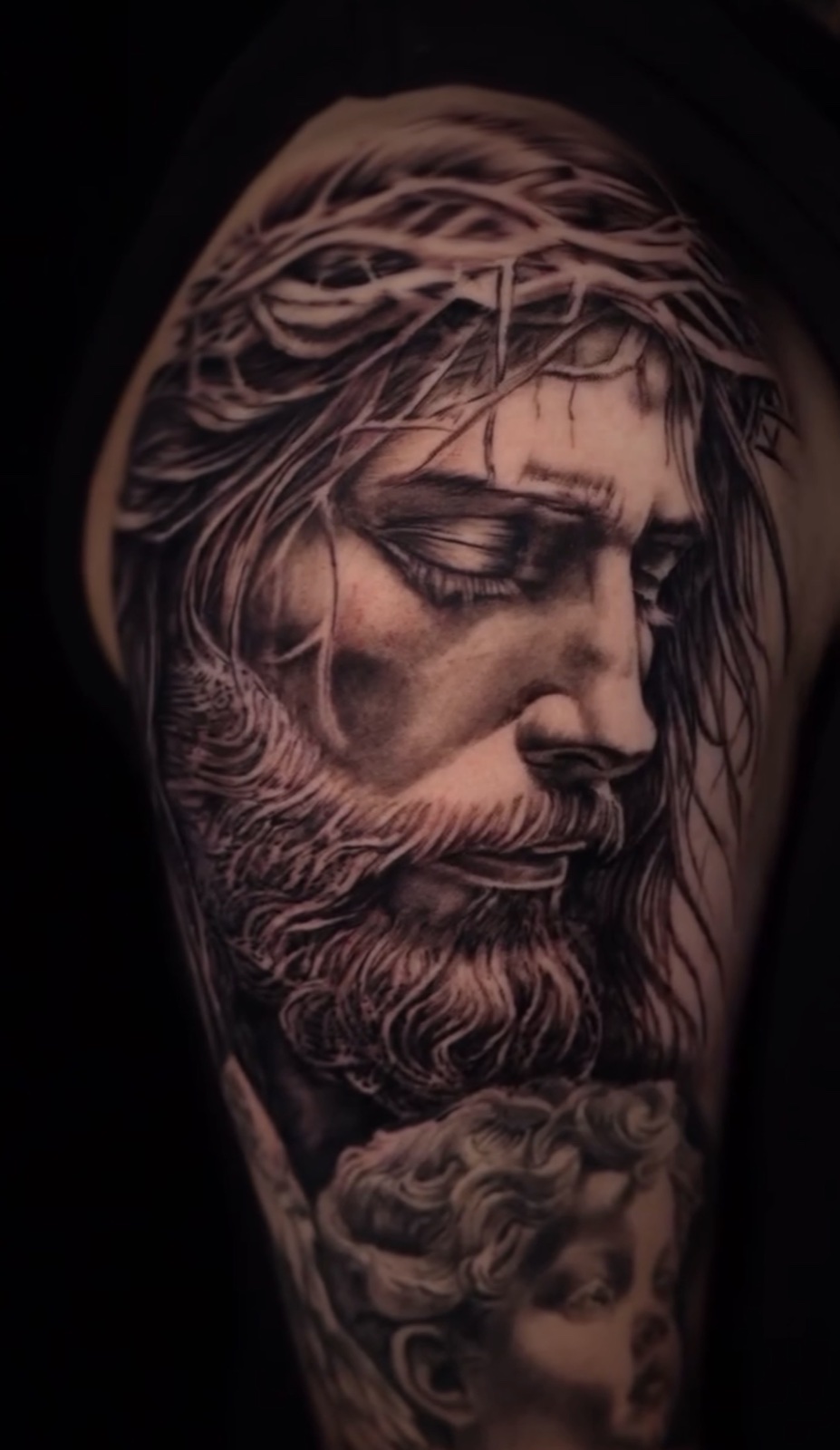 Black & Grey Realism · Portraits · Blackwork · Cover-Ups tattoo by Juan